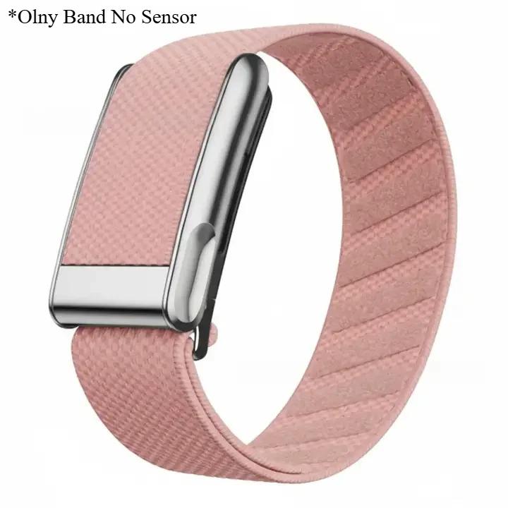 Nylon Fitness Band for Whoop 5.0 Strap for Whoop 5.0MG Woven Elastic Sports Strap with Gold/Silver/Rose Gold Metal Frame