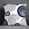 45x45CM Cushion Cover Geometric Pattern Polyester Blue Grey Pillowcase Sofa Cushion Throw Pillow Home Decor Pillowcase