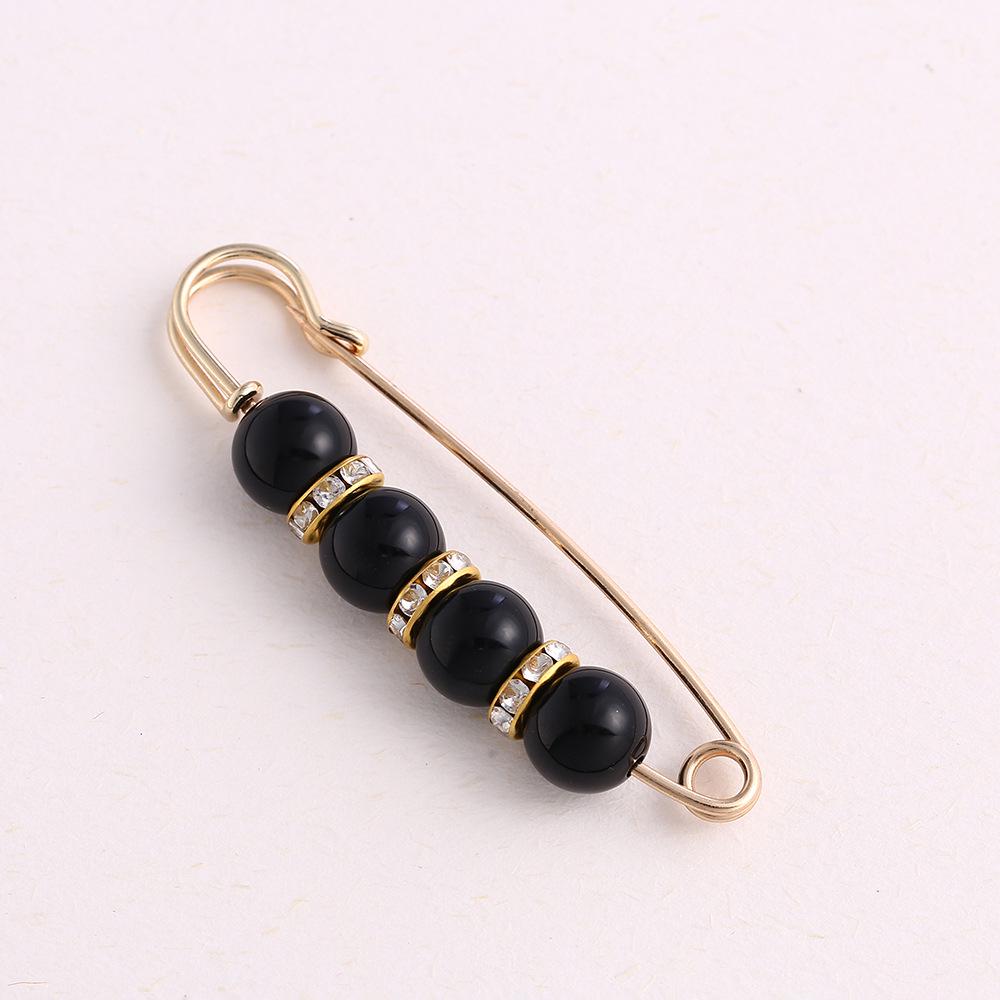 Pearl Waist Pin Brooch for Adjustable Skirt Fit