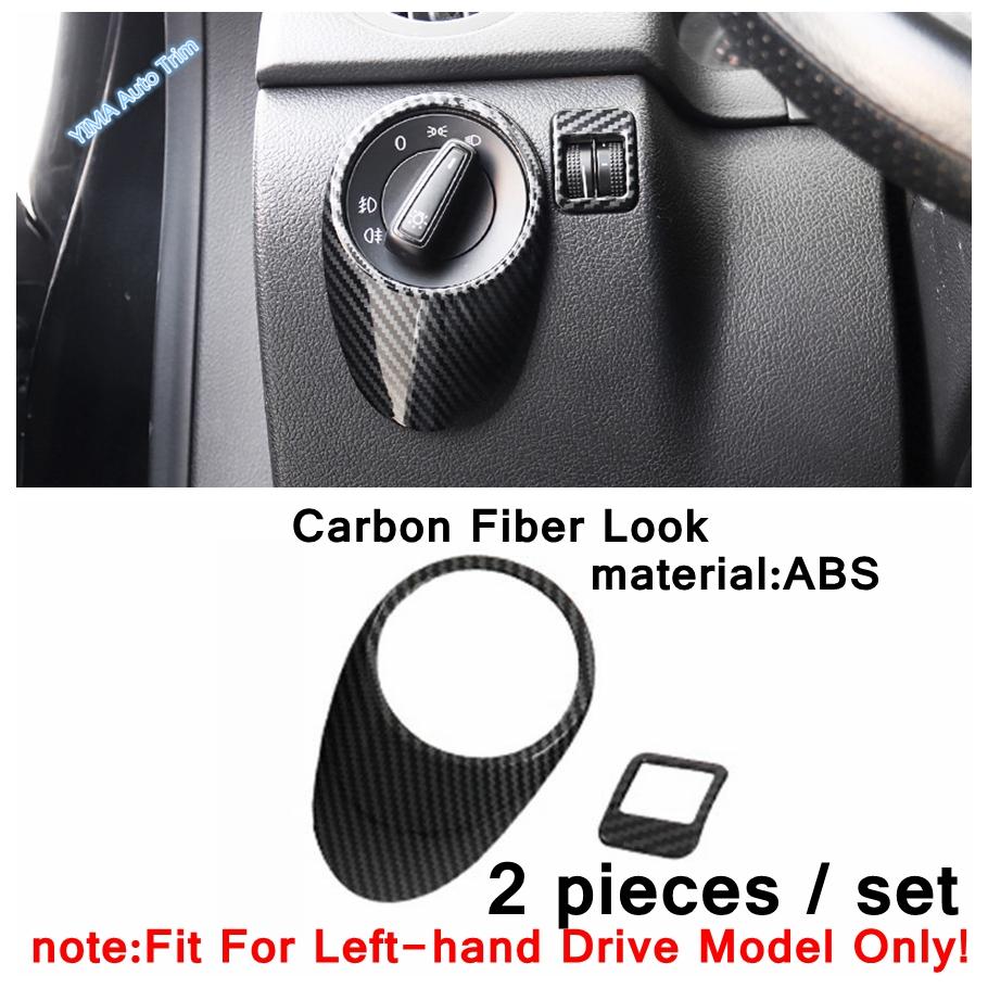 For Volkswagen VW Tiguan MK1 2008 - 2015 Car Steering Wheel / Armrest Handle / Head Lights Panel Cover Trim Interior Accessories
