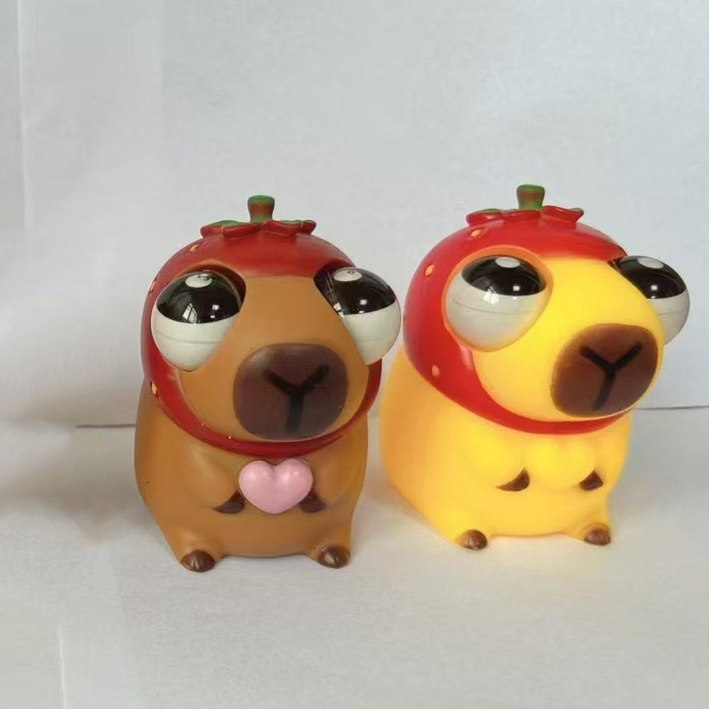 Cartoon Burst Eye Capybara Toy Novelty Capybara Squeeze Ball Toys  Kids Holiday Gift