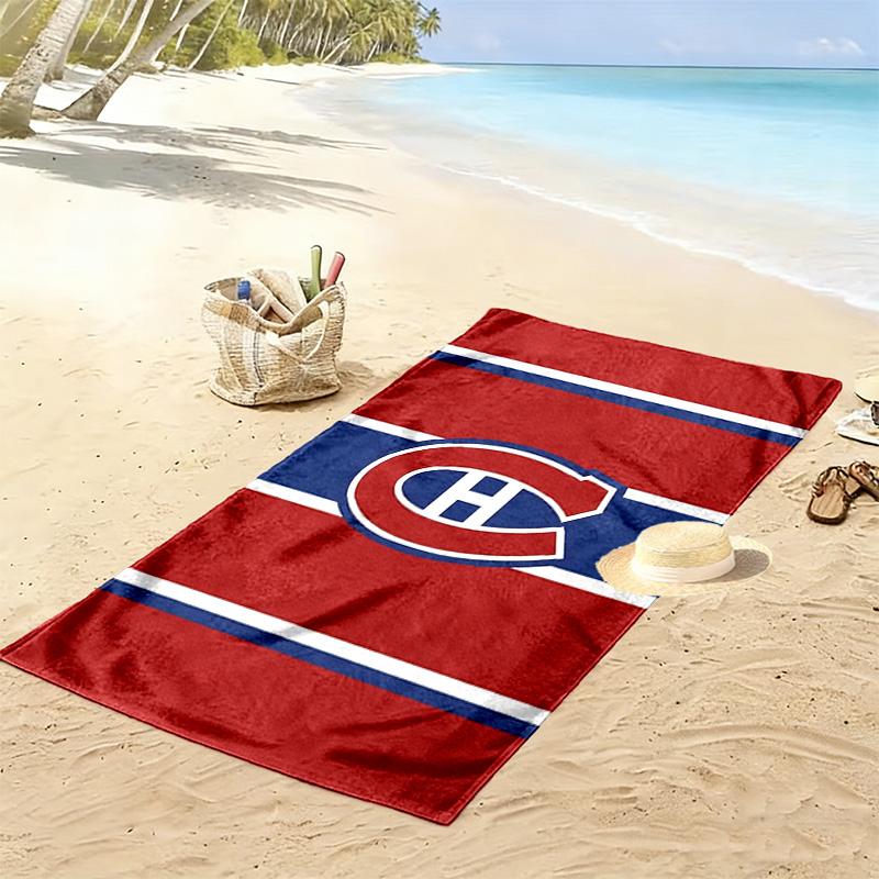 Montreal Canadiens Druck Strandtuch, Großes Weiches Schnelltrocknendes Handtuch für Strand Camping Schwimmen