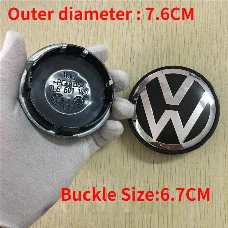 PET1 69/70/75/76mm 4pcs Car Wheel Center Emblem Hub Caps Cover for Volkswagen VW GTI Jetta Tiguan Golf POLO Passat B5 B6 SCIROCCO