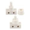 Push Button Switch With Self Locking Function Rated 2A 250V Plastic Construction Screw Terminal Connection 5 Pieces