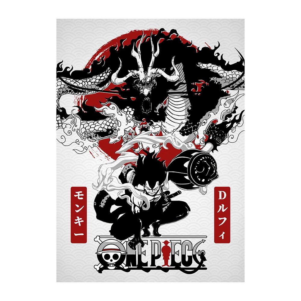 Japanese Zen Ink Painting Art Posters Canvas Paintings Samurai Moon Koi Maid Kanji Wall Art Prints Decoration Kawaii Room Decor