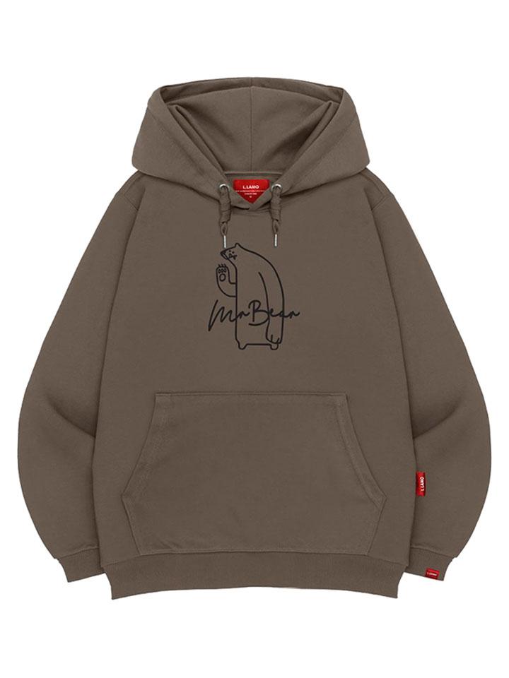 Mr. Bear Hoodie Unisex Big Size M~4Xl (B Type)