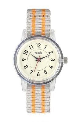 Fragola Clear Case Nylon Band Watch CL Ladies Gray [Follow] N01525S-1