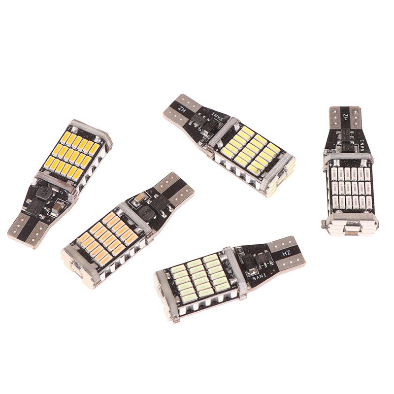 6Pcs T15 W16W 921 912 T16 T10 902 Led Bulbs 45Smd 4014 Led Light Super Bright 1200Lm Replace For Car Reversing Light White