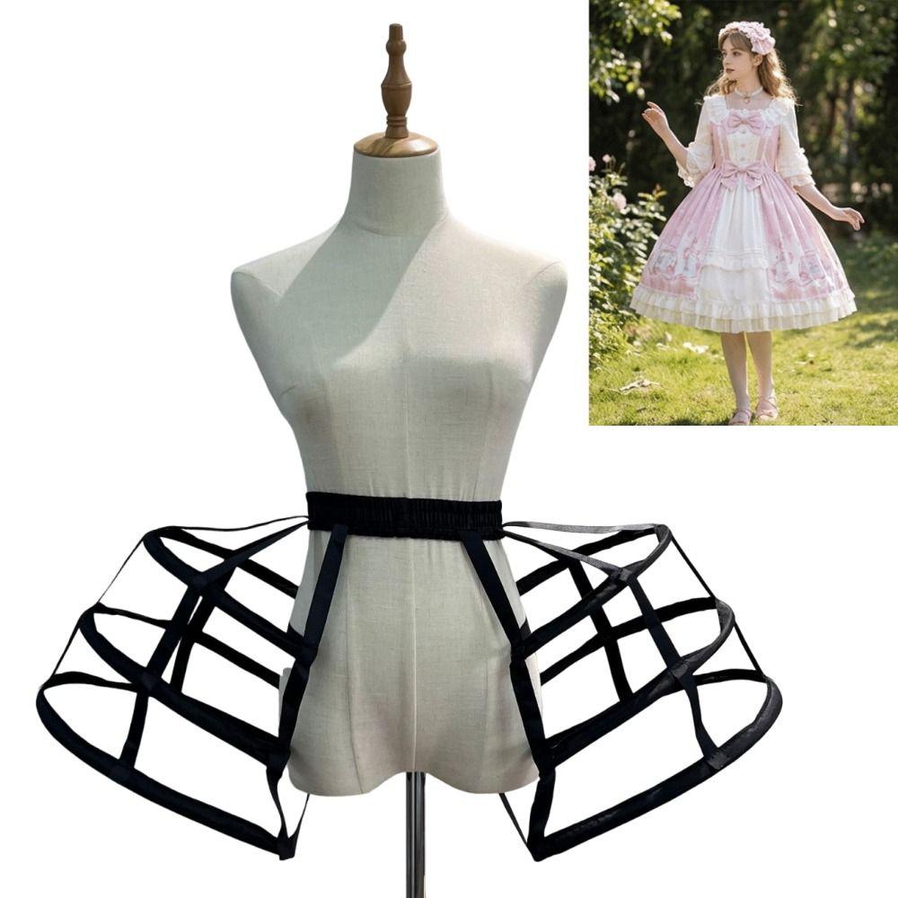 Bílá spodnička s elastickým pasem, prodyšná viktoriánská spodnička pro dívky