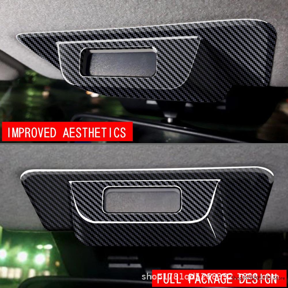 For Toyota Raize Interior Modification Safety Belt Check Panel Decorative Bright Frame Sticker