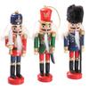Tree Ornaments Wooden Nutcracker Christmas Tree Decor Handcrafted Intricate Painted Details Lightweight Ornament