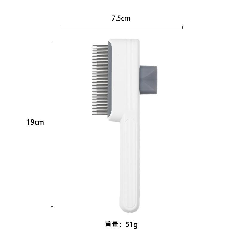 

Новая расческа для домашних кошек, удаление колтунов одним нажатием, расческа с плавающим рядом зубьев, самоочищающаяся расческа для кошек, артефакт для вычесывания шерсти собак 19cm