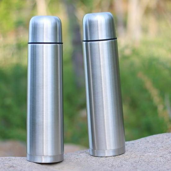 304 Stainless Steel Vacuum Thermos Flask, Portable for Men & Women, 201 Outdoor Bullet Head Design.