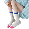 Summer Thin Mid-calf Socks, Women's Mesh Hollowed-out Color-blocking Pile Socks, Dopamine Color Series, Cute Long Socks for Girls, Trendy
