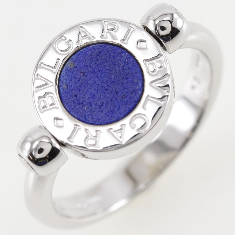 BVLGARI Lapis Ring K18 white gold/lapis lazuli #4.9(US Size) 6g Women Used