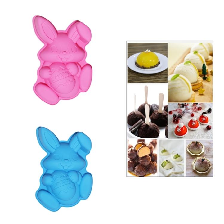 Flexible Silicone Baking Tool Easter Rabbit Design Cake Molds Perfect Beginners Oven Safe Up to 230C Decorations
