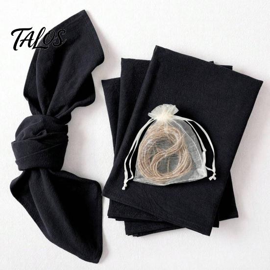 Premium Quality Cloth Napkins Solid Color Napkin, Elegant Reusable Fabric Washable Farmhouse Napkin for Wedding Baby Shower Dining Table Decor Cotton