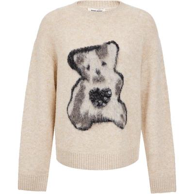 Alpaca Blend Jacquard Knit Sweater