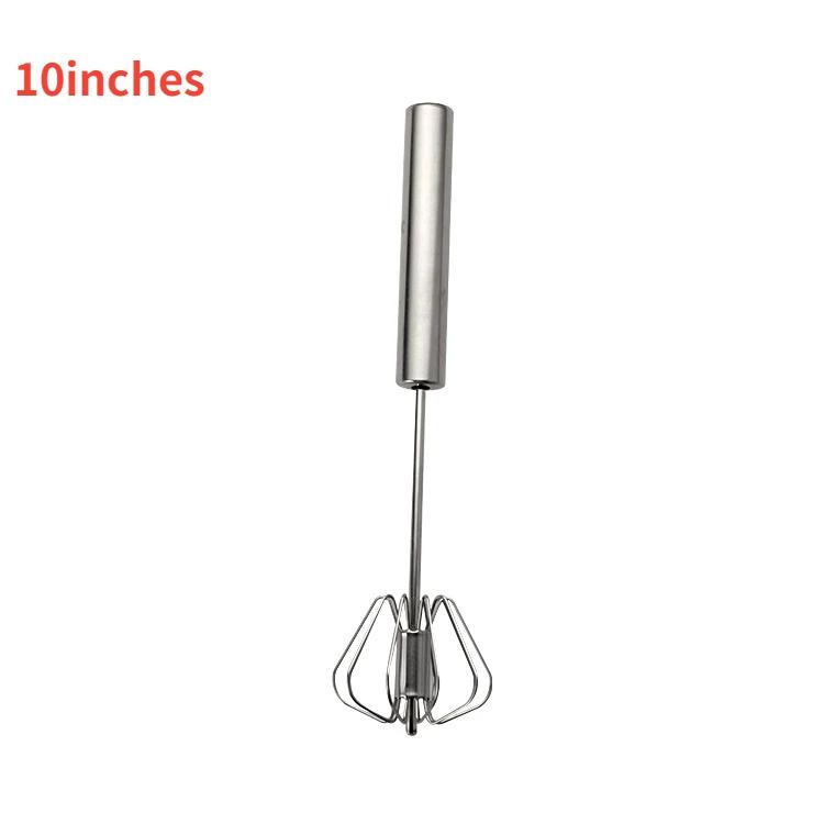 Semi-automatic Egg Beater 304 Stainless Steel Egg Whisk Manual Hand Mixer Self Turning  Stirrer Kitchen Accessories Egg Tools