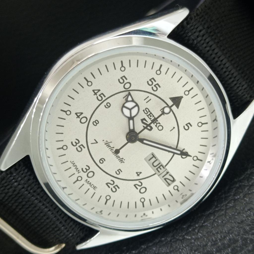 REFURBISHED SEIKO 5 AUTOMATIC 6309A VINTAGE JAPAN MENS SILVER WATCH A442253-1