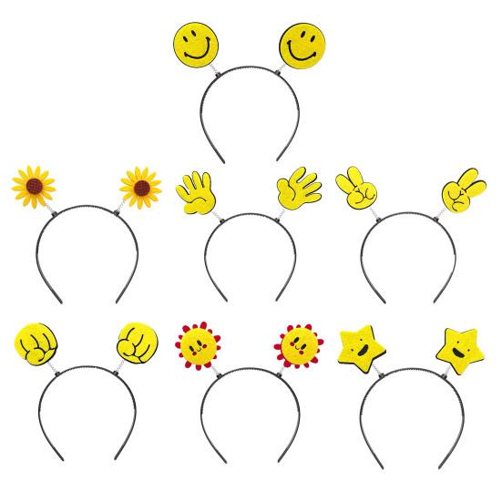 Cartoon Hoofdband Lente Design Lachend Patroon Steen Papier Schaar Decoratie Haarband Stabiel om te Dragen Haaraccessoire