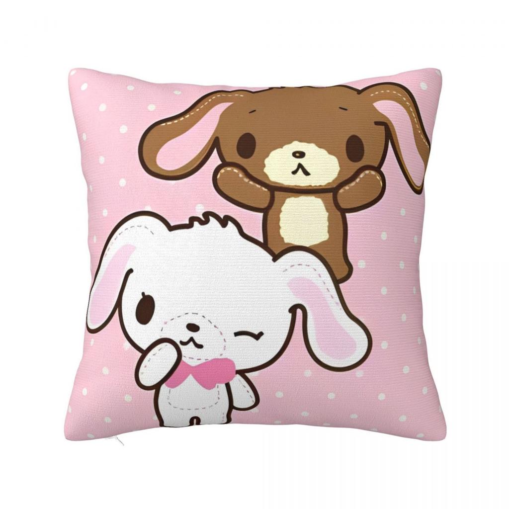 Cute Sugarbunnies Square Pillow Cases Sugar Rabbit Cushion Covers Awesome Decor Pillowcover for Car 45*45cm