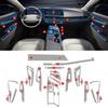 For Kia EV6 -2024 For Screen Center Console Film TPU Scratch-Resistant Car Interior Protection Film Auto Interior Accessory