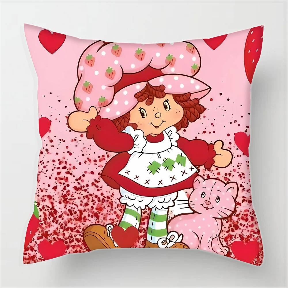 Cartoon S-Strawberry S-Shortcake  Pillowcases Cushion Covers Living Room Sofas Home Decor Gifts