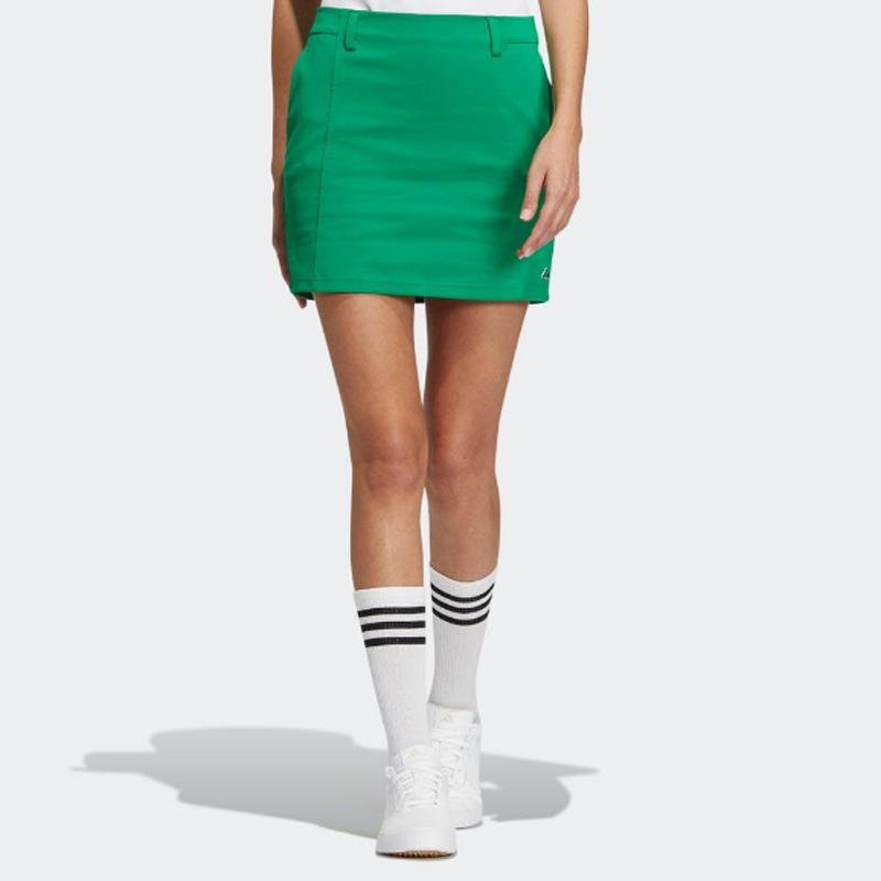 Adidas Solid Color Straight Tube Golf Casual Skirt Women Skirts Green IM4679