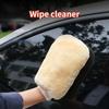 Microfiber Car Wash Gloves Soft Wool Plush Car Cleaning Mitt Double-faced Glove Car Detailing Cleaning Tool
