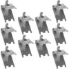 10 Pcs Freezer Shelf Buckle Stainless Steel Hook Fridge Clip Rack Cooler Support Clips