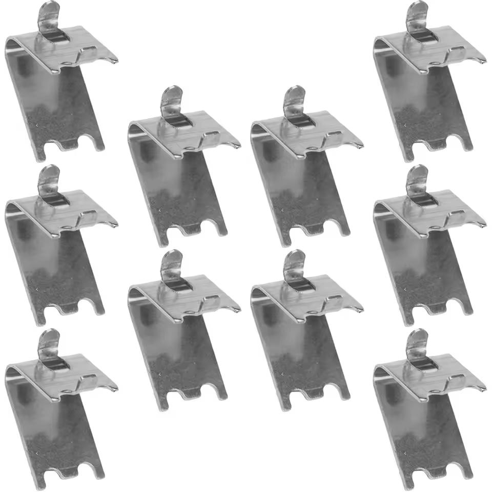 10 Pcs Freezer Shelf Buckle Stainless Steel Hook Fridge Clip Rack Cooler Support Clips