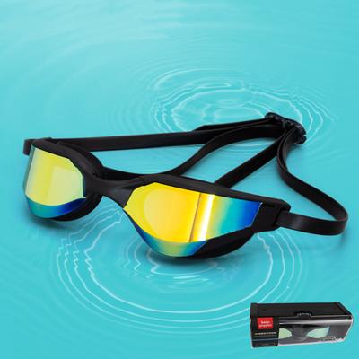 Electroplating High-definition Fog Proof Adult Swimming Goggles Race Swimming Adult Competition Training