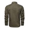 Neu Herbst herren Military Langarm-shirt Einfarbig Große Größe Reine Baumwolle Hemd