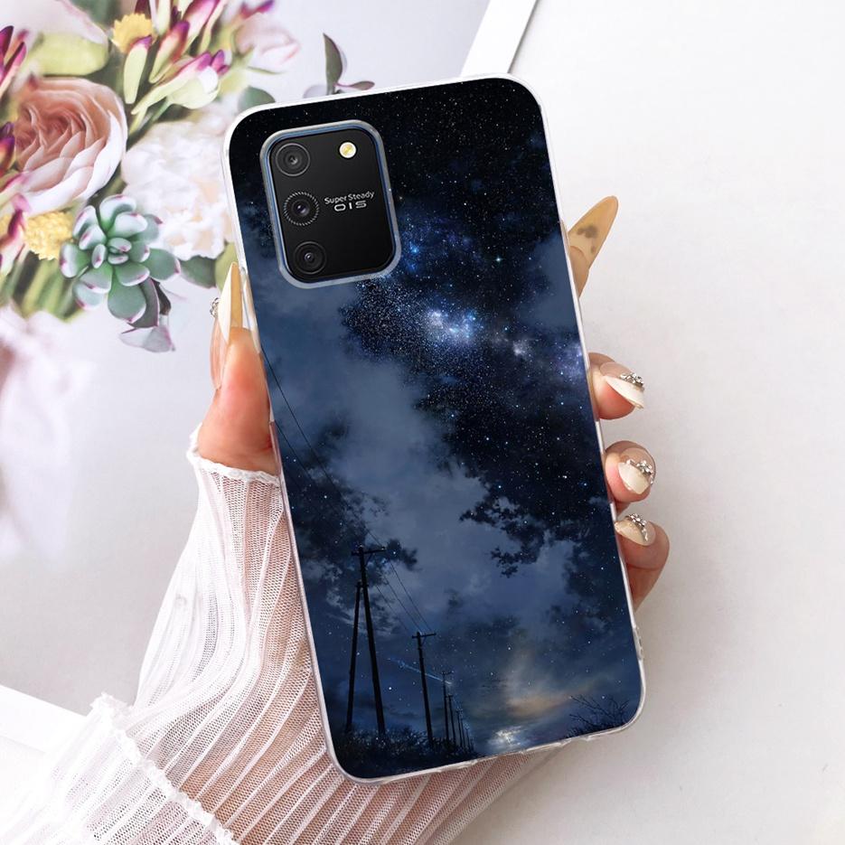 For Samsung Galaxy S10 Lite Case SM-G770F Luxury Butterfly Tree Painted Cover Soft Silicone Phone Case For Samsung S10 Lite Bags