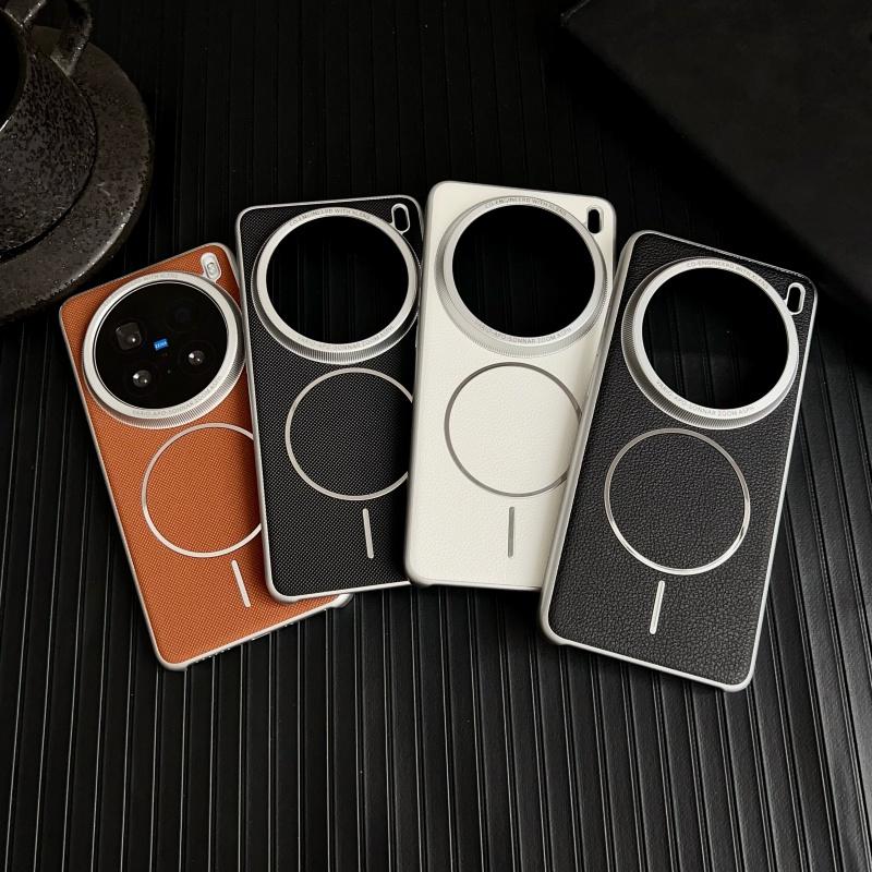 Case For Oppo Find X8 X8s Pro PLus Ultra Lychee Diamond Pattern Leather Magsafe Individual Metal Keys Matte Anti-Slip Grip Cover