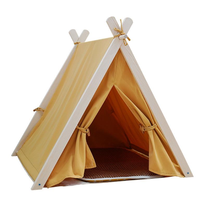 Husdjurstält boet Canopy Design Japansk och koreansk stil kabin kattsand Lyxmodeller för hundar och katter