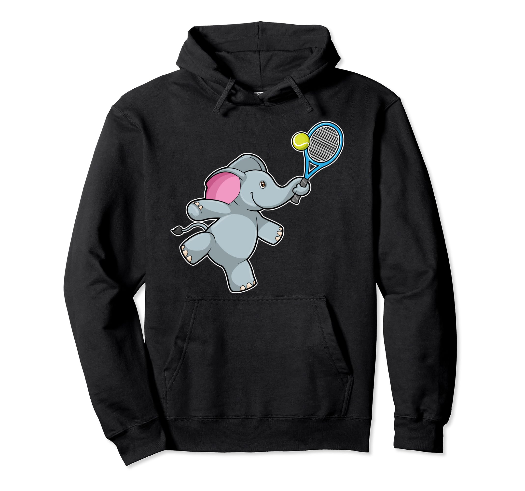 

elephant tennis tennis racket sports hoodie