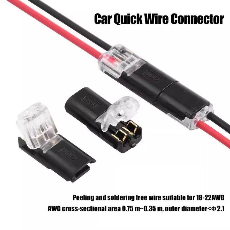 Universal Auto Quick Wire Connector 2 Pin Type Electric Cable Plug Waterproof Solderless Multifunction Connector Car Accessories