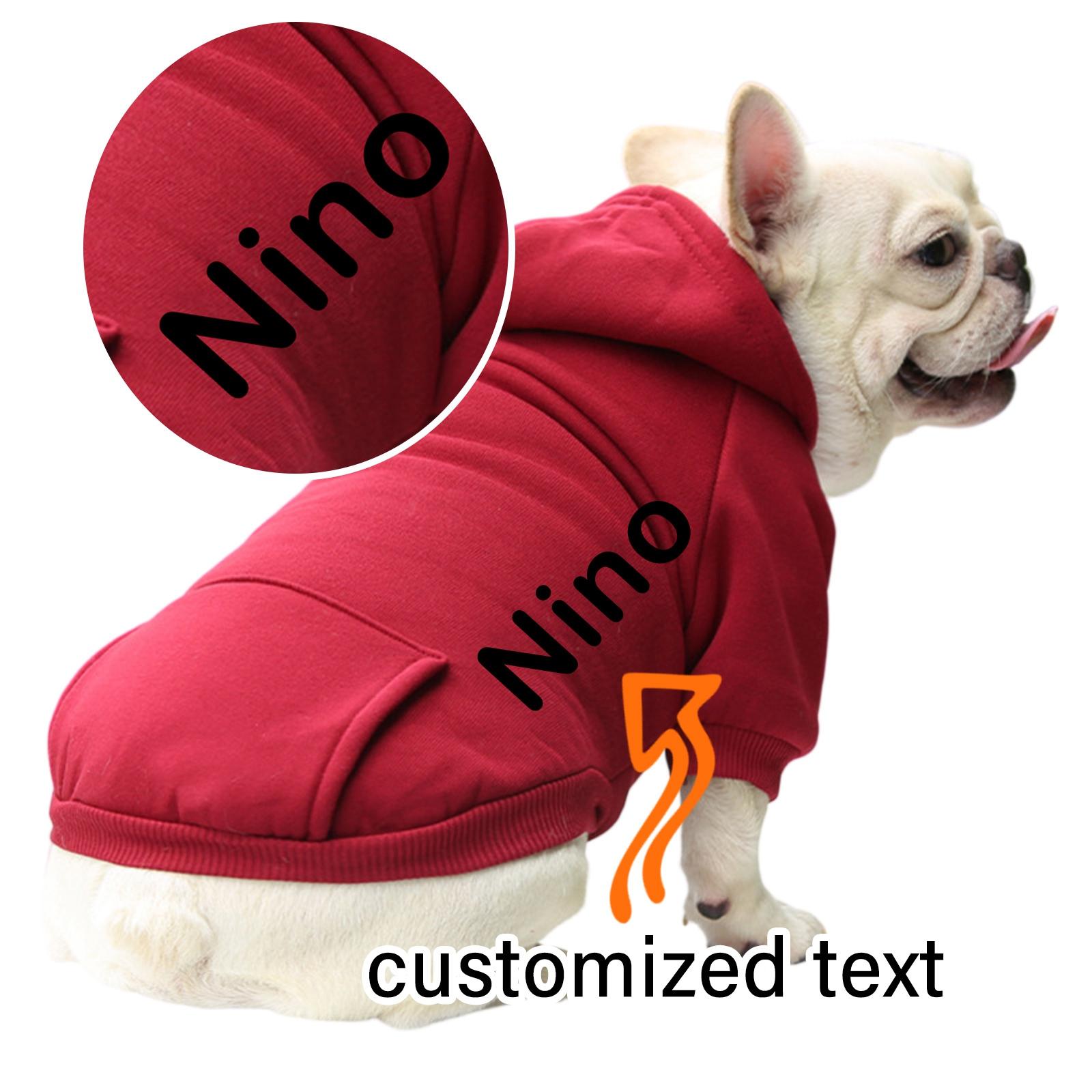 

Худи на заказ для маленького и среднего питомца, Персонализированное фото/текст, Теплый пуловер для питомца, Худи для питомца на заказ, Толстовка XS винный