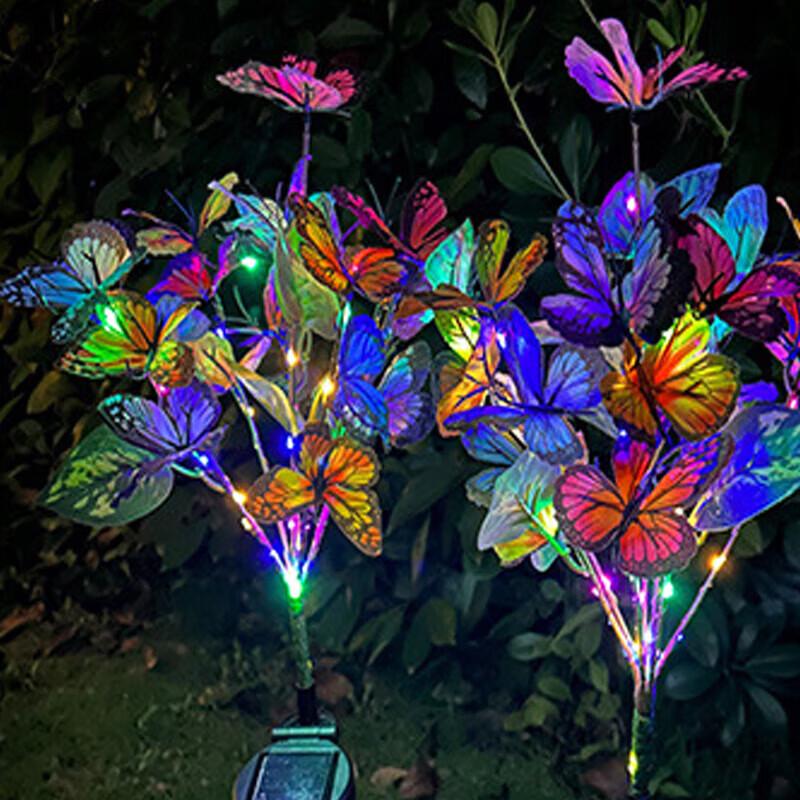 Enpufike LED Solar Butterfly Garden Stake Light