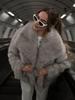 Women's Faux Fur Lapel Coat - Spring European & American Fashion, Loose Fit Hot Style