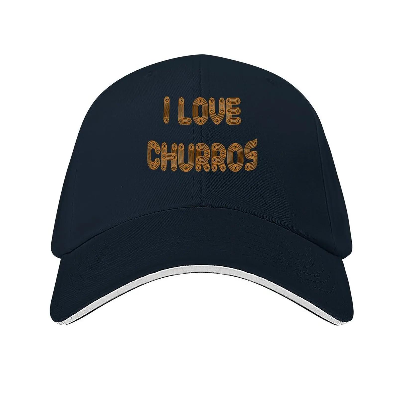 

I love churros Baseball Cap Funny hats Designer Hat Hip Hop Kids Hat Luxury Woman Mens