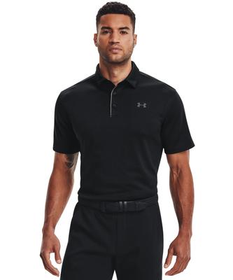 [Under Armor] Μπλουζάκι Πόλο Tech Polo (Μπλούζα Πόλο Γκολφ) 1290140 Ανδρικό BLKGPHGPH Ιαπωνία LG (Ισοδύναμο με Ιαπωνικό Μέγεθος L)