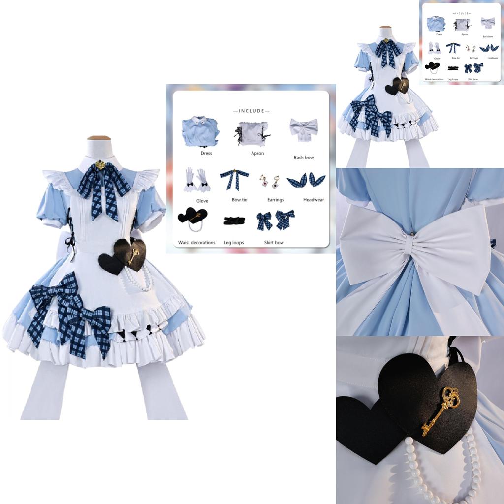 Lovelive Cosplay Outfit With White Thigh Socks For Game Role Play