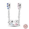 Colorful Heart Murano Glass Flower Travel Pink Charm Bead Components Copper Metal Compatible With Authentic Original Bracelet High Quality Fine