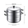 SUPOR 34cm 3-Layer 304 Stainless Steel Steamer Pot