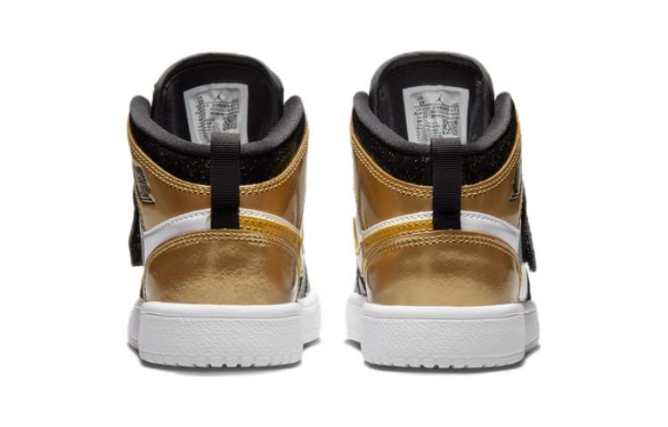Jordan Sky Jordan 1 Mid Black Metallic Gold White PS DV6069-071