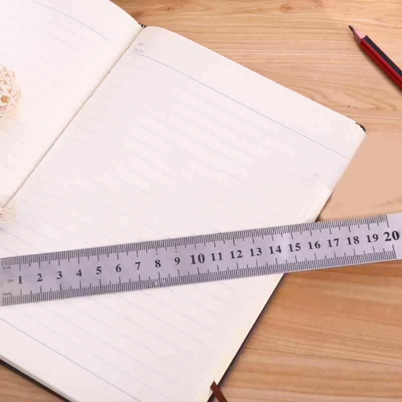 Stainless Straight Ruler Measuring Tools Stationery Drafting Accessory for School Office Home Architect Craft 15/20/30cm