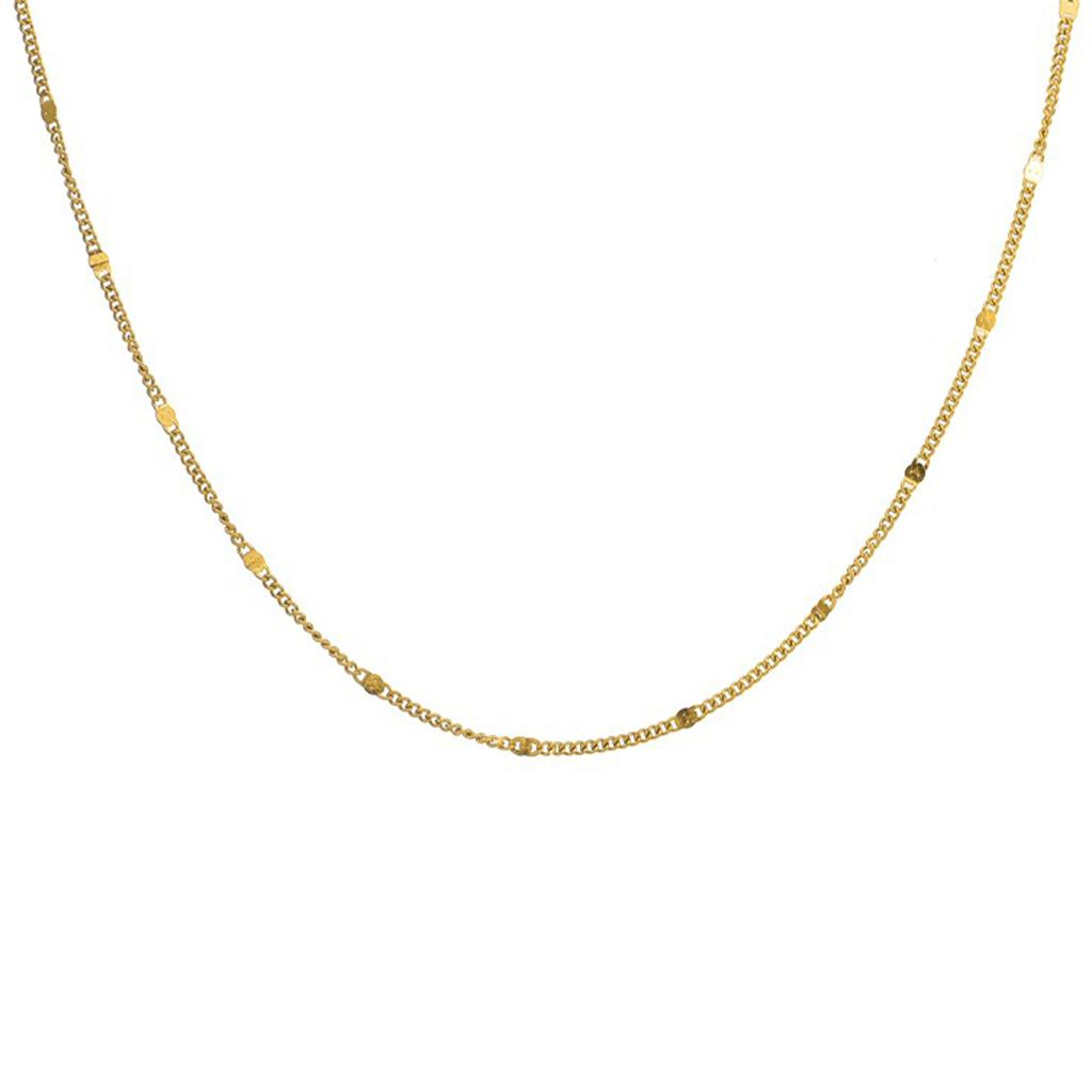 Sparkle Chain Necklace Plated Cute Simple Small Necklaces Cute Infinity Necklace for Women Wedding Jewelry